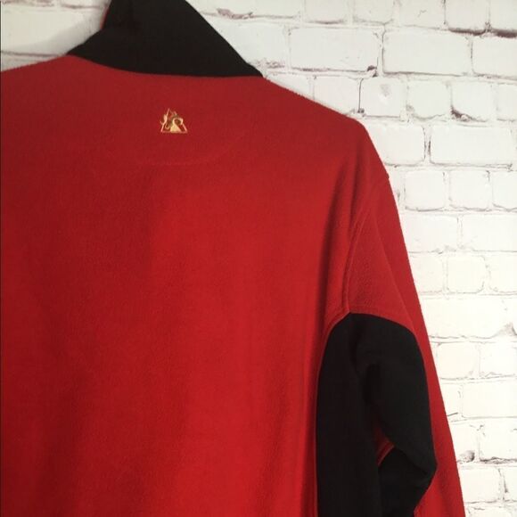 Rocky Men’s Large Red Fleece Jacket ColorBlock  Worn Once Size L - Picture 12 of 16